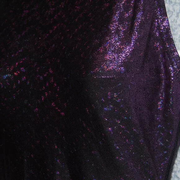 Speedo Sparkley Purple Zip Swimsuit 34 - Picture 2 of 8